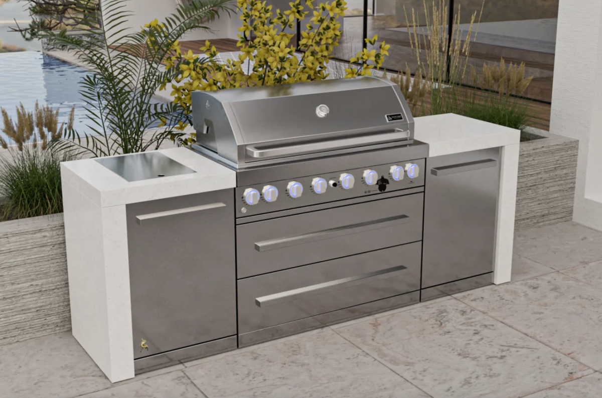 Mont Alpi 6-burner Deluxe Island MAi805-D - 94''