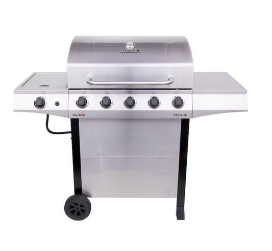 Char-Broil Performance Series Silver 5-Burner Liquid Propane Gas Grill