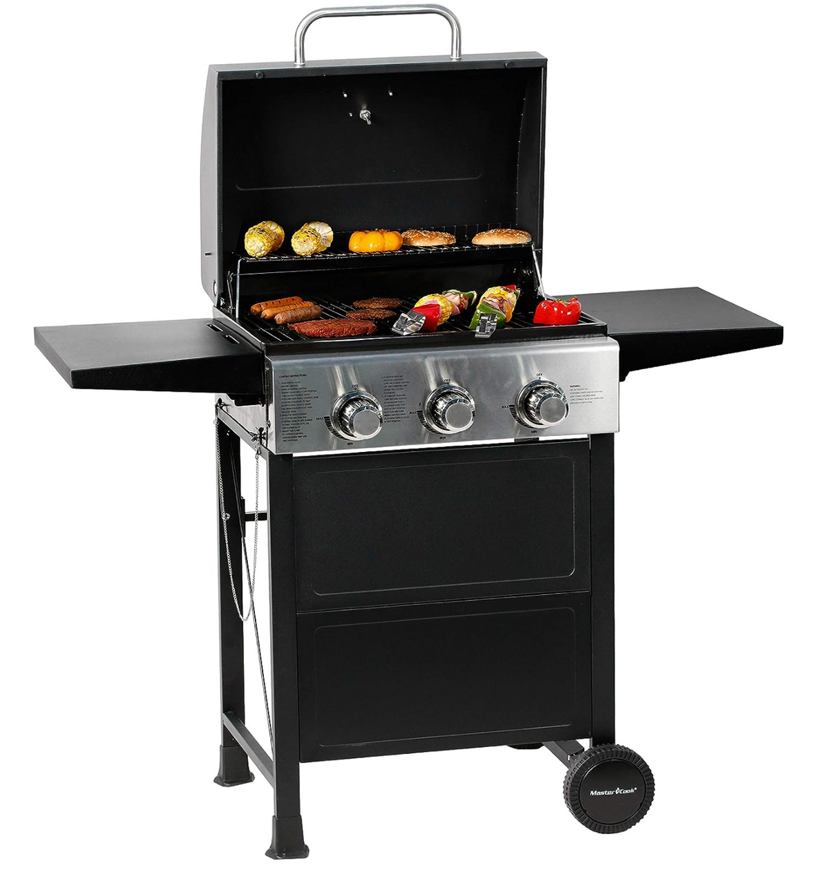 MASTER COOK 3 Burner BBQ Propane Gas Grill